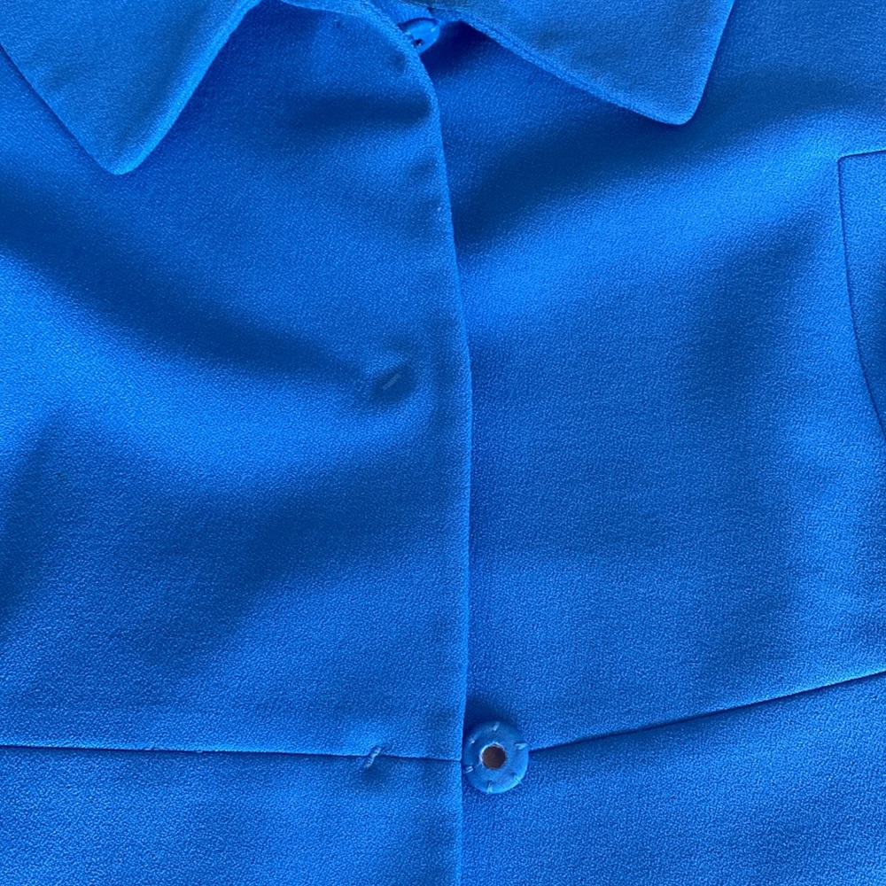 Ann Taylor XS blue long blazer - Picture 6 of 6